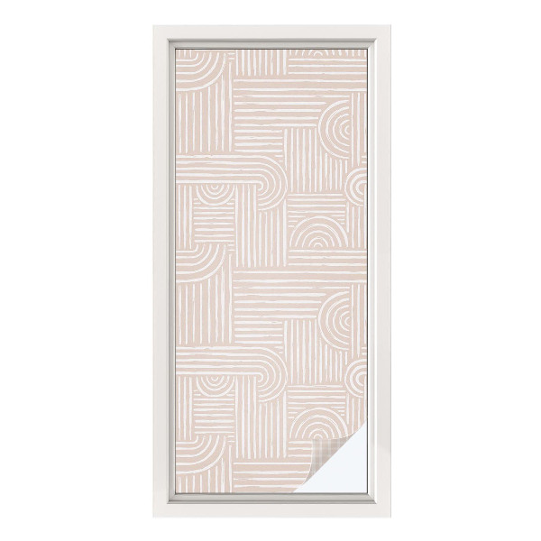 Frosted glass film stained glass effect Geometric pattern