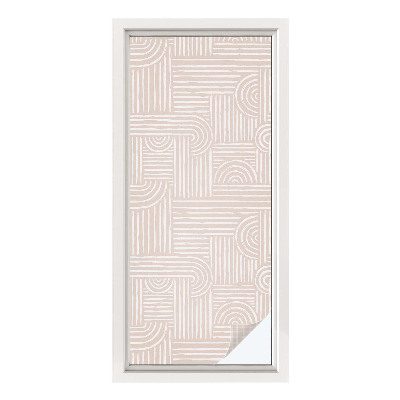 Frosted glass film stained glass effect Geometric pattern
