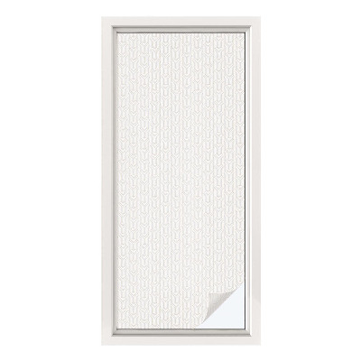 Opaque window film stained glass style Delicate bow