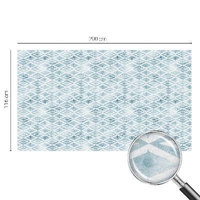 Colored window film stained glass Blue rhombuses