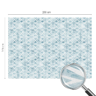 Colored window film stained glass Blue rhombuses