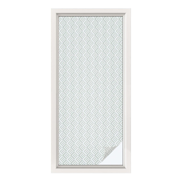 Patterned window film Geometric motif