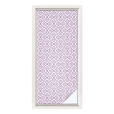 Colored window film stained glass Purple shapes