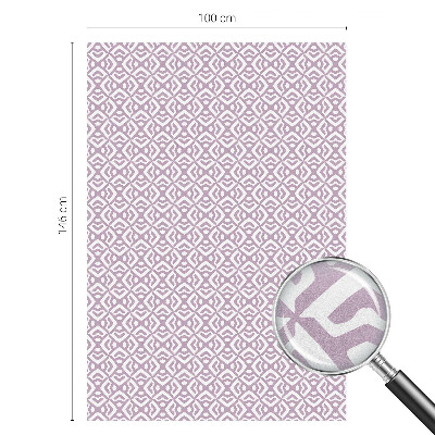 Colored window film stained glass Purple shapes