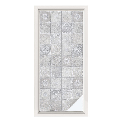 Frosted glass film stained glass effect Decorative ceramics