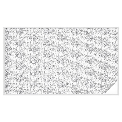 Privacy window film Floral elegance