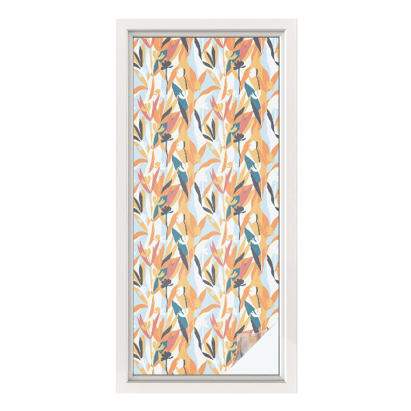 Colored window film stained glass Botanical energy