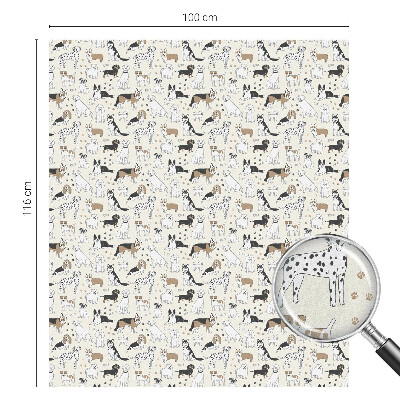Privacy window film Dog patterns