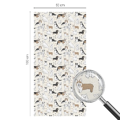 Privacy window film Dog patterns