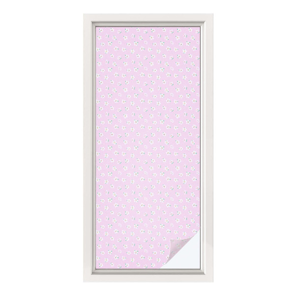 Colored window film stained glass Floral pattern