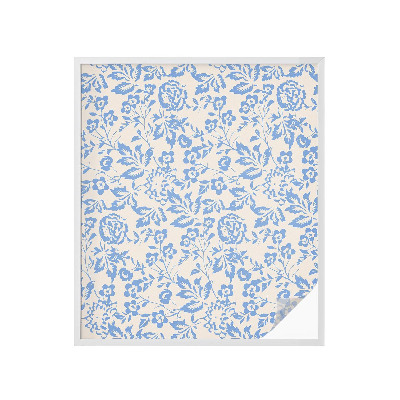 Opaque window film stained glass style Flowers leaves