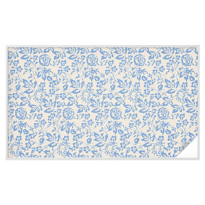 Opaque window film stained glass style Flowers leaves