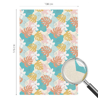 Colored window film stained glass Exotic nature