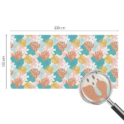 Colored window film stained glass Exotic nature