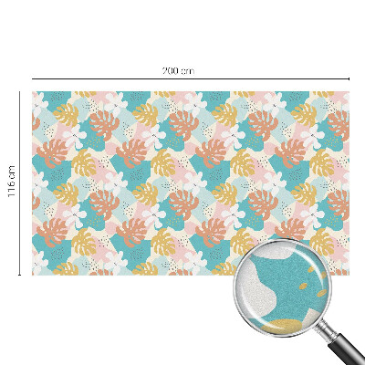 Colored window film stained glass Exotic nature