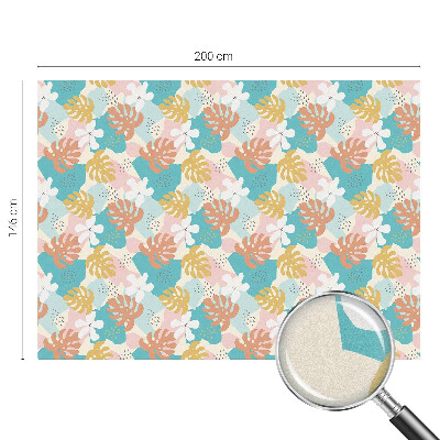 Colored window film stained glass Exotic nature