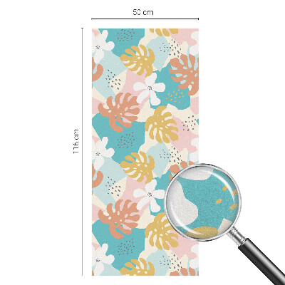 Colored window film stained glass Exotic nature