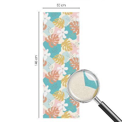 Colored window film stained glass Exotic nature