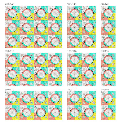 Colored window film stained glass Geometric circles
