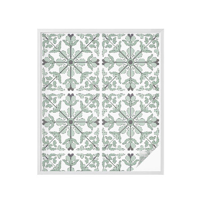 Frosted glass film stained glass effect Plant pattern