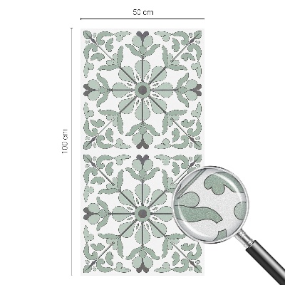Frosted glass film stained glass effect Plant pattern