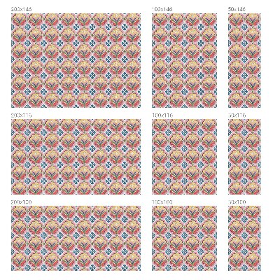 Frosted glass film stained glass effect Floral patterns