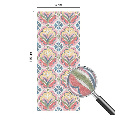 Frosted glass film stained glass effect Floral patterns