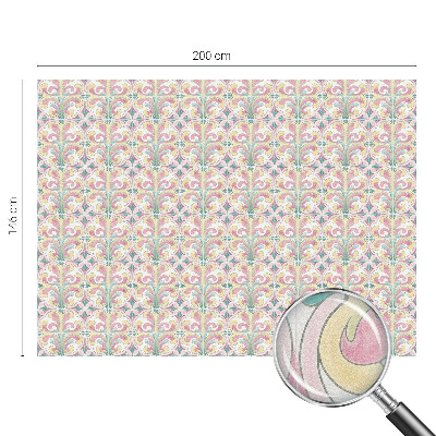 Colored window film stained glass Floral symmetry
