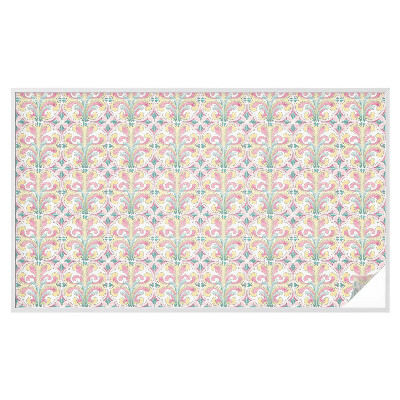 Colored window film stained glass Floral symmetry