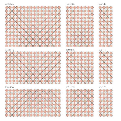 Privacy window film Geometric rhombuses