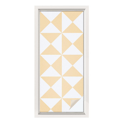 Opaque window film stained glass style Geometric triangles