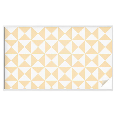 Opaque window film stained glass style Geometric triangles