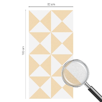 Opaque window film stained glass style Geometric triangles