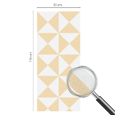 Opaque window film stained glass style Geometric triangles