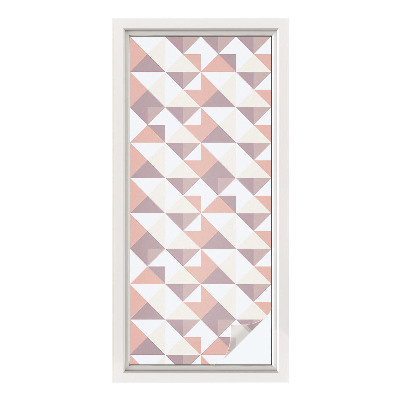Frosted glass film stained glass effect Modern triangles