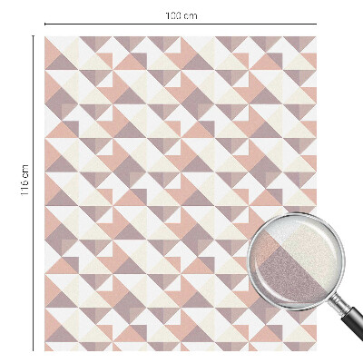 Frosted glass film stained glass effect Modern triangles