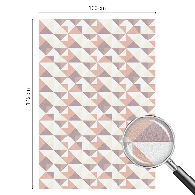 Frosted glass film stained glass effect Modern triangles