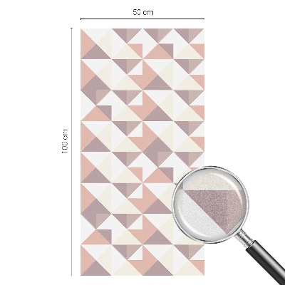 Frosted glass film stained glass effect Modern triangles