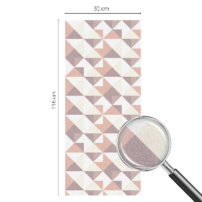 Frosted glass film stained glass effect Modern triangles