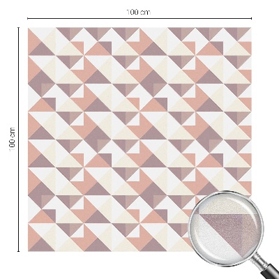 Frosted glass film stained glass effect Modern triangles