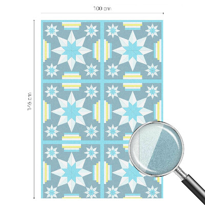 Colored window film stained glass Star pattern