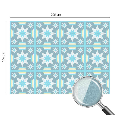 Colored window film stained glass Star pattern