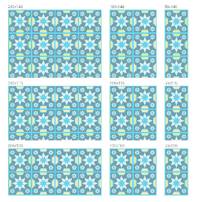 Colored window film stained glass Star pattern