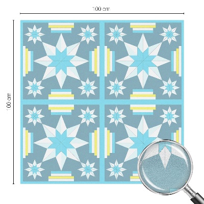 Colored window film stained glass Star pattern