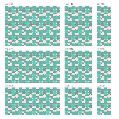 Privacy window film Geometric shapes