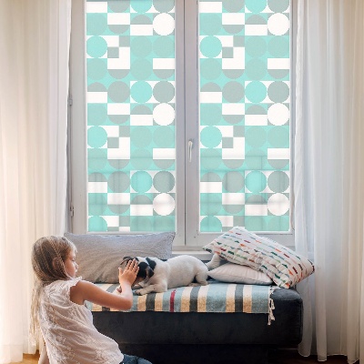Privacy window film Geometric shapes
