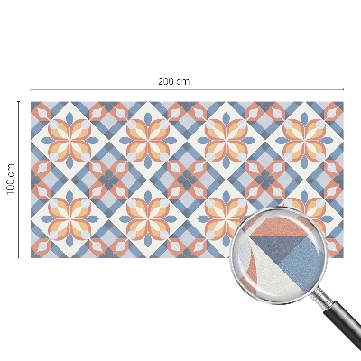 Opaque window film stained glass style Colorful symmetry