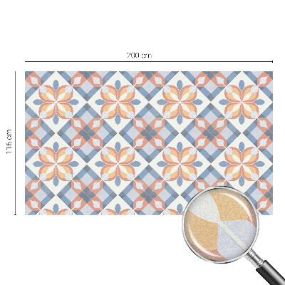 Opaque window film stained glass style Colorful symmetry