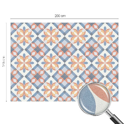 Opaque window film stained glass style Colorful symmetry