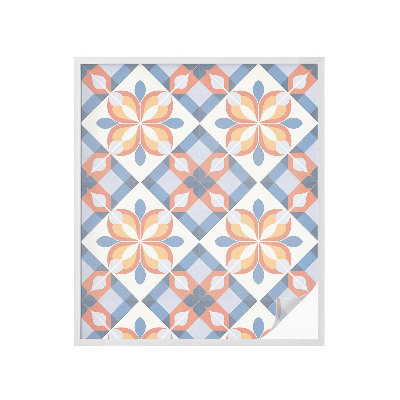 Opaque window film stained glass style Colorful symmetry